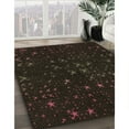thumbnail image 2 of Ahgly Company Indoor Square Patterned Night Black Area Rugs, 3' Square, 2 of 6