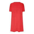 thumbnail image 6 of Summer Dresses for Women 2025 Sawvnm Women's Summer Casual T Shirt Dresses Short Sleeve Dress Great Gifts, 6 of 6