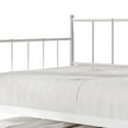 thumbnail image 5 of Castle Place Sleek Twin Size Metal Daybed with Trundle, White, 5 of 7