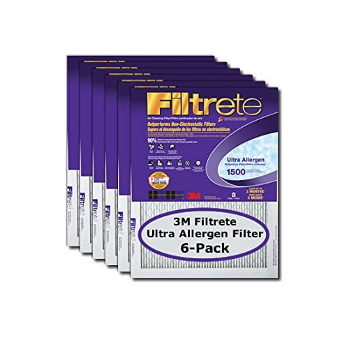 14x20x1 3M Filtrete Ultra Allergen Filter 6-Pack