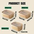 thumbnail image 2 of 25oz Brown Meal Prep Containers with Lids, Freezer Meal Prep Containers Disposable, Rectangle Food Kraft Paper Meal Prep Containers with Lids Microwavable and Freezer Use, 2 of 8