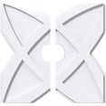thumbnail image 1 of Ekena Millwork CMP22TS2-04000 22 in. OD x 4 in. ID Square Titus Architectural Grade PVC Contemporary Ceiling Medallion - 2 Piece, 1 of 1