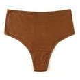 thumbnail image 3 of Hanky Panky Play Cotton Hi-Rise Thong (721924),M/L,Macchiato, 3 of 4