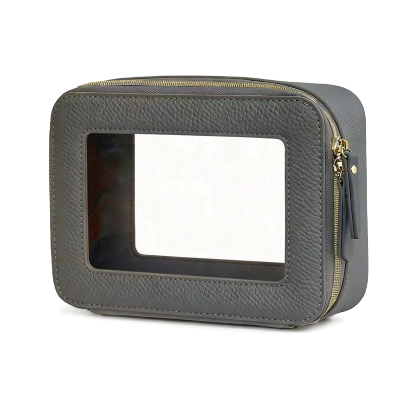 Storage Cubes Set, Black and Clear, 3 Pieces