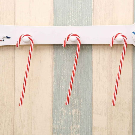 Christmas Ornament Sale Clearance Holiday Clearance 6pcs Sweets Canes Walking Stick Christmas Hanging Ornaments Christmas Tree Decorations ()
