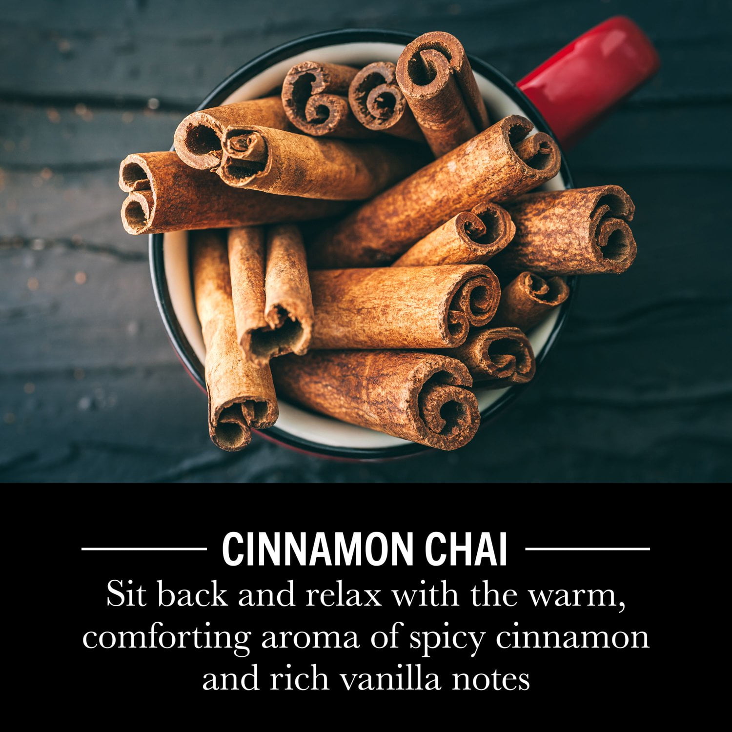 WoodWick Candela profumata Cinnamon Chai