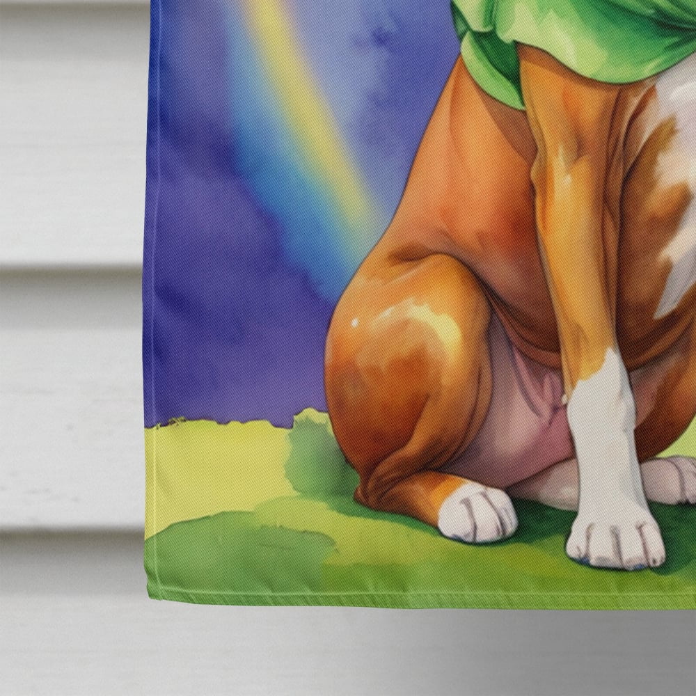 Boxer St Patrick's Day House Flag 28 in x 40 in