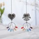 thumbnail image 1 of Gwong Decoración hogareña SunCatcher Angel Heart Faux Crystal Window Coche colgante colgante con cuentas de oliva Gwong 21058781, 1 of 7