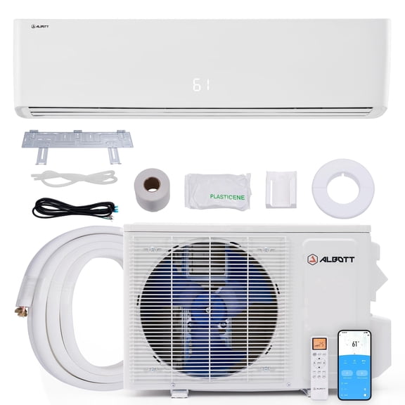 Jocisland Mini Split Air Conditioner and Heater, 36,000 Btu, SEER2 18, 220V Inverter Energy-Efficient AC with Self-Cleaning, Cools up to 2500 Sq.ft.