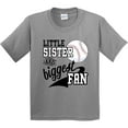 thumbnail image 3 of Inktastic Little Sister and Biggest Baseball Fan Youth T-Shirt, 3 of 5