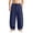 #03 Navy 【Mix, Match & Rotate: Stock Up on Daily Colors】, variant on Casual Hemp Blend Linen Feel Pants for Men, Elastic Waist Drawstring Straight Leg, Breathable Lightweight Loose Fit Trousers, Summer Daily Beach Vacation Joggers, Outdoor