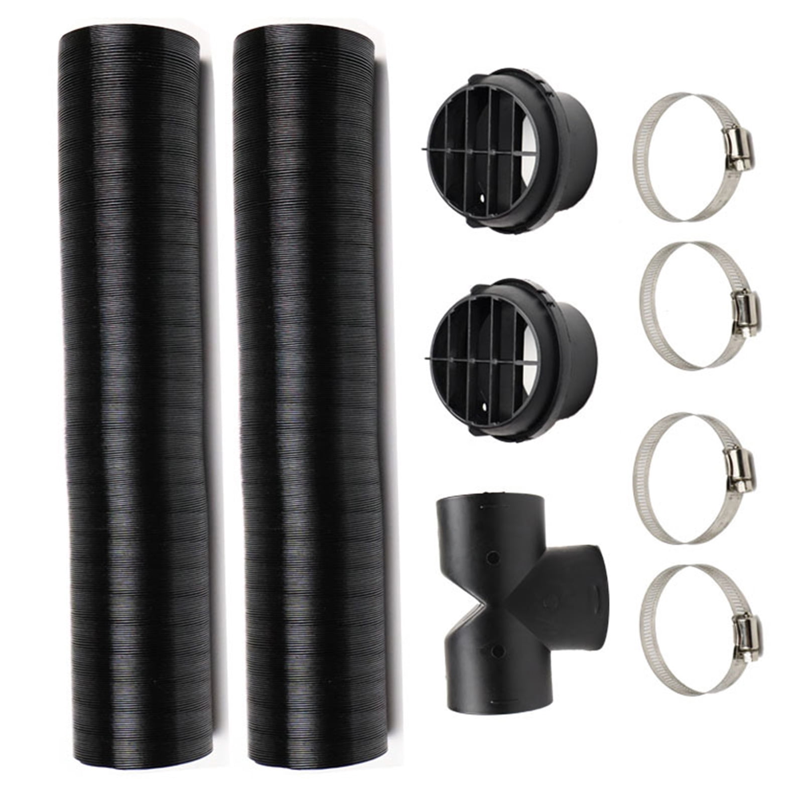 BIBABLYKE Diesels Heater Duct Vent 75mm Diesels Air Parking Heater Pipe Ducting Warm Air Vent Outlet Kits T Shaped Hose Kits
