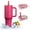 Fuchsia, variant on Coliware 40oz Cream Large Vacuum-Insulated Tumbler with Lid, Reusable Stainless Steel Water Bottle with Handle Flip Straw Rubber Base, Leak Resistant Travel Coffee Mug for Home Office Gym