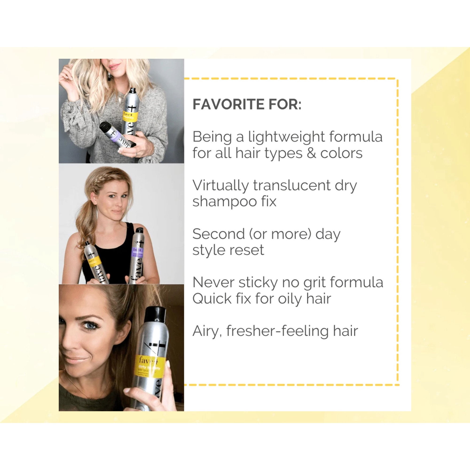 fave4 Dirty to Flirty Dry Shampoo 5 oz - Pack of 2