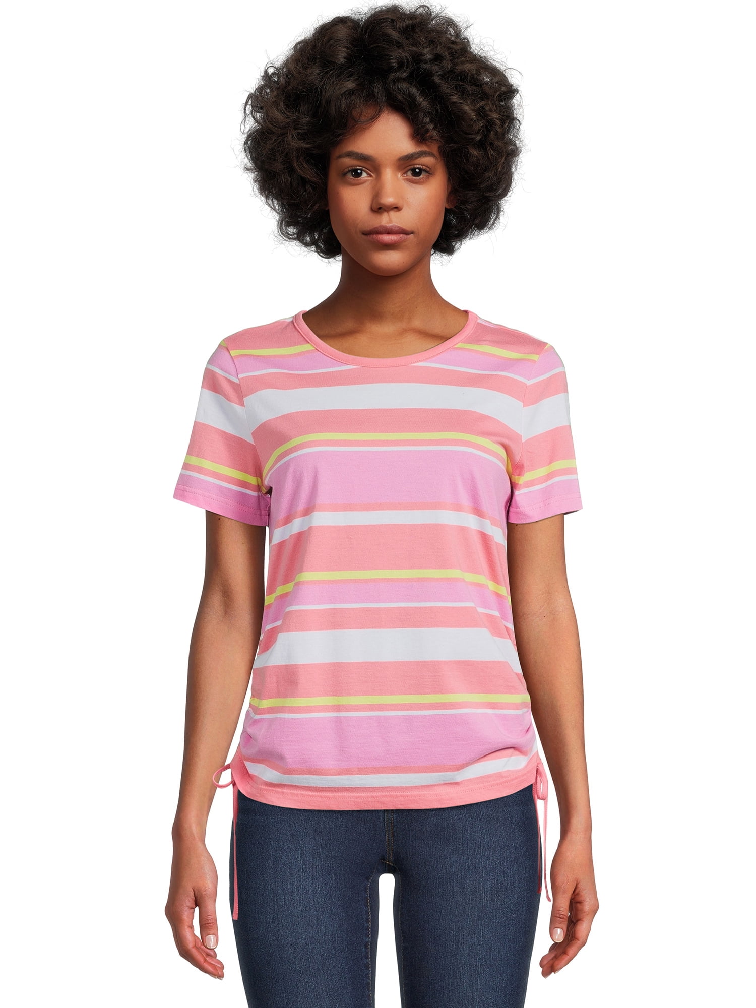 Time and Tru Women's Side Cinch Top, Sizes XSXXXL (Women's and Women's Plus)