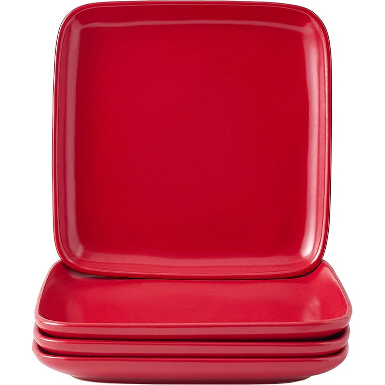 Tupperware 8 inch Square Plates Set of 4