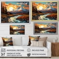 thumbnail image 4 of Designart "horizon Vangogh Mountain Serenity III" Landscapes Floater Framed Wall Art Print, 4 of 7