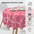 thumbnail image 5 of Breast Cancer Awareness Pink Ribbon Tablecloth Round 60 Inch Table Cloth Cover Mat Holiday Party Decoration for Dining Room Home Kitchen Picnic, 5 of 6