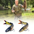 thumbnail image 5 of Multi Jointed Swimbaits Fishing Tackle Artificial Hard Baits Swimming Lure 13.4cm 8 Segment Fishing Lure with Hook, 5 of 8