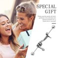 thumbnail image 3 of Cartilage Earring Gothic Snake-shaped Barbell Earrings Punk Cartilage Earring, 3 of 7