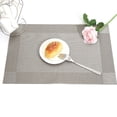 thumbnail image 4 of Primegos Woven Vinyl Placemat Heat-Resistant PVC Placemat Non-Slip Washable Table Mat Protects Table from Burns Stains Dining Mats for Home Restaurant Bar, 4 of 8
