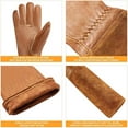 thumbnail image 7 of AUDeals Long Thorn Proof Gardening Gloves for Women and Men, Cowhide Leather Rose Pruning Gloves with Forearm Protection, Heavy Duty Gauntlet Work Gloves for Farm and Yard, 3 Sizes, 7 of 7