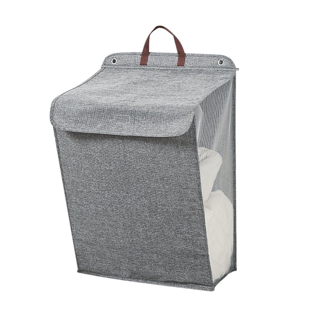 Foldable Cotton & Linen Laundry Basket, Thickened Multi-Use Storage Bin for Clothes, Toys, and Home Organization