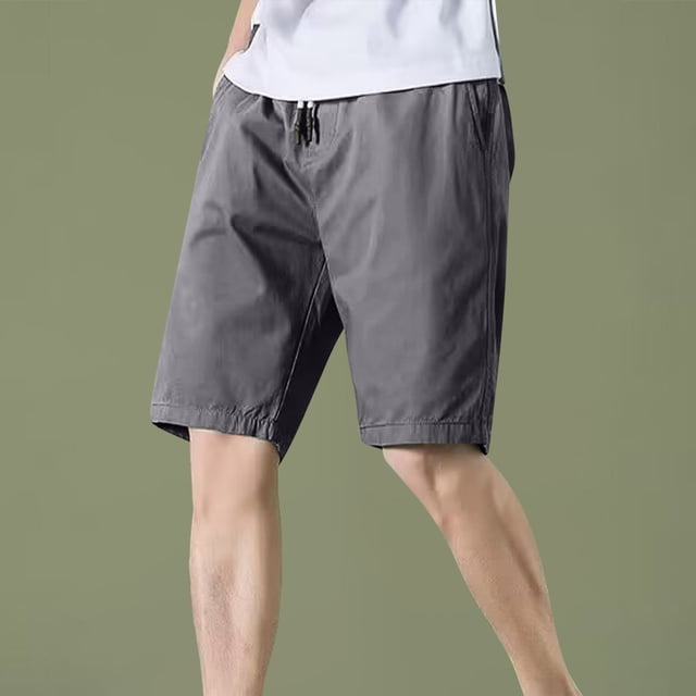 pstuiky Pantalones cortos para hombre, Pantalones cortos transpirables casuales de color sólido para hombre para uso diario al aire libre Pantalones cortos de baloncesto