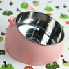 Easy Cleaning Adjustable 15° Raised Constant 30°C Protection Neck Heating Pet Feeding Heated Cat Bowl Cat Food Bowl Dogs Feeder PINK CONSTANT TEMPERATURE