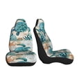 thumbnail image 3 of Sikiie Watercolor Sea Turtle Car Seat Covers 2PCs Front Car Seat Covers Universal fit for Most Cars SUVs and Trucks-1, 3 of 9