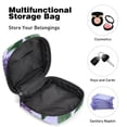 thumbnail image 4 of Sanitary Napkin Storage Bag, Seamless Purple Blooming Lilacs Flowers Pattern Portable Menstrual Pad Bag for Teen Girls Store Panty Liners Tampons Sanitary Pads for Women Ladies, 4 of 6