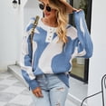 thumbnail image 5 of JINMGG V Neck Sweaters for Women Fall Winter Clearance,Women's Aow Pattern Cross-Border Knitted Sweater 2022 and Winter New Chest Button Half Cardigan, 5 of 6