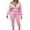 Pink, variant on Timegard Women’s 2 Piece Outfits Long Sleeve Cropped Hoodies Sweatshirts Joggers with Pockets Fall Sweatsuit