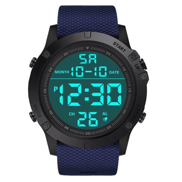 WIFKLSIIPG Montre de Sport Militaire pour Hommes Mode LED Numérique Résistante à l'Eau