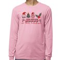 thumbnail image 2 of Smiley Jesus Is the Reason Christmas Long Sleeve Shirt Unisex Large Pink, 2 of 5
