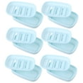 thumbnail image 4 of Hytrove Household Soap Dish Soap Container Sky-Blue PP 6Pcs, 4 of 7