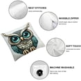 thumbnail image 4 of BCIIG   Throw Pillow Covers Rural Style Owl Pattern Cushion Pillow Case Home Decor Pillowcase  12x12in, 4 of 5