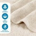 thumbnail image 5 of Superior Solid Zero Twist Cotton 3-Piece Towel Set, Ivory, 5 of 11