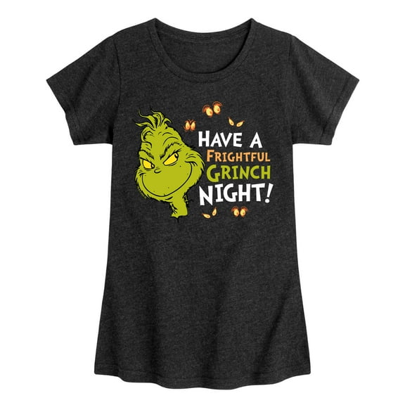 The Grinch - Have A Frightful Grinch Night - Toddler & Youth Girls Short Sleeve Graphic T-Shirt