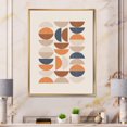 thumbnail image 3 of Designart Abstract Sun and Moon S In Blue and Orange FLOAT FRAME WALL ART, 3 of 4