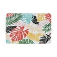 thumbnail image 1 of Leaf Bath Mat Colorful Bathroom Rugs Tropical Bath Rugs Super Soft Palm Leaves Bath Rugs Non-Slip Rugs 16"x24", 1 of 8