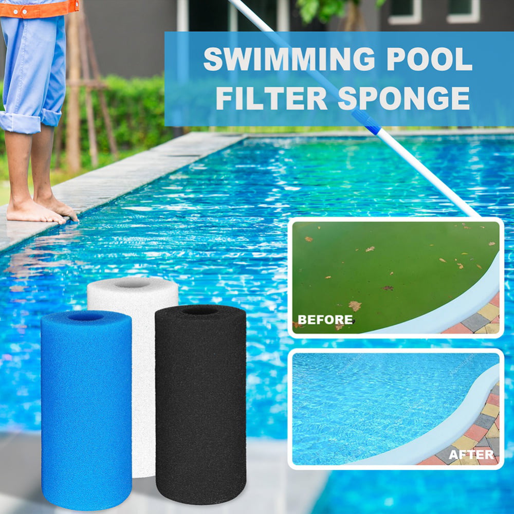 Reusable/Washable Swimming Pool Filter Foam Cartridge Sponge for Intex Filter 