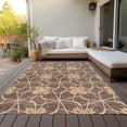 thumbnail image 6 of Addison Rugs Chantille Indoor/Outdoor Transitional Geometric Brown Washable Rectangle Rug, 3' x 5', 6 of 6