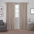 thumbnail image 1 of Exclusive Home Curtains 2 Pack Zeus Solid Textured Jacquard Blackout Hidden Tab Curtain Panels, 1 of 6