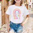 thumbnail image 2 of LILIYA Back To School Shirts for Girls Hello Kindergarten Fashion Girl Short Sleeve T-Shirt Vacation Summer Clothes, 2 of 5