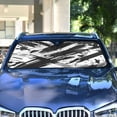 thumbnail image 4 of Universal Fit Accordion Auto Sunshade Windshield Sunshade 57'' x 31.5'' Abstract Brush Strokes, 4 of 8