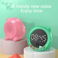 thumbnail image 2 of QualitChoice Wireless Speaker Timing Device Stable Transmission Multicolored Music Player Alarm Clock Digital Clocks Home Supplies Black Sensor/White, 2 of 6