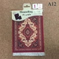 thumbnail image 1 of Rectangular Persian Mini Rug Woven Rug Mouse Pad Carpet Tassel Mat Best Gift, 1 of 4