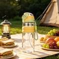 thumbnail image 5 of Sports Water Bottle with Mist Spray - 2-in-1 BPA-Free Drinking Bottle with Misting Function - Leak Proof Hydration Bottle for Gym - 1 Bottle - Yellow, 5 of 6