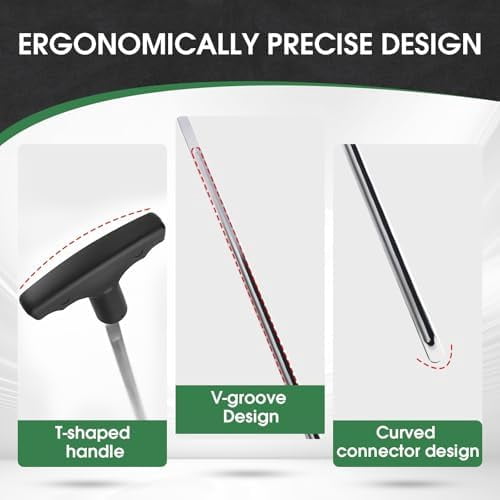 Golf Grip Removal Tool，11" V-Groove Grip Remover Saver for Standard Length Swinging Grips，High-Carbon Steel Golf Club Tool，Golf Grip Kit Golf Tools Golf Grip Tool